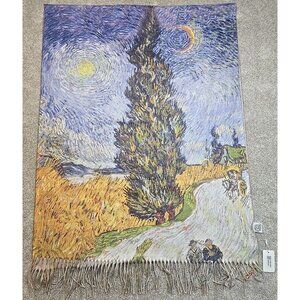 Van Gogh Wrap Shawl Country Roads in Providence 72" x 27" Fashion Apparel New